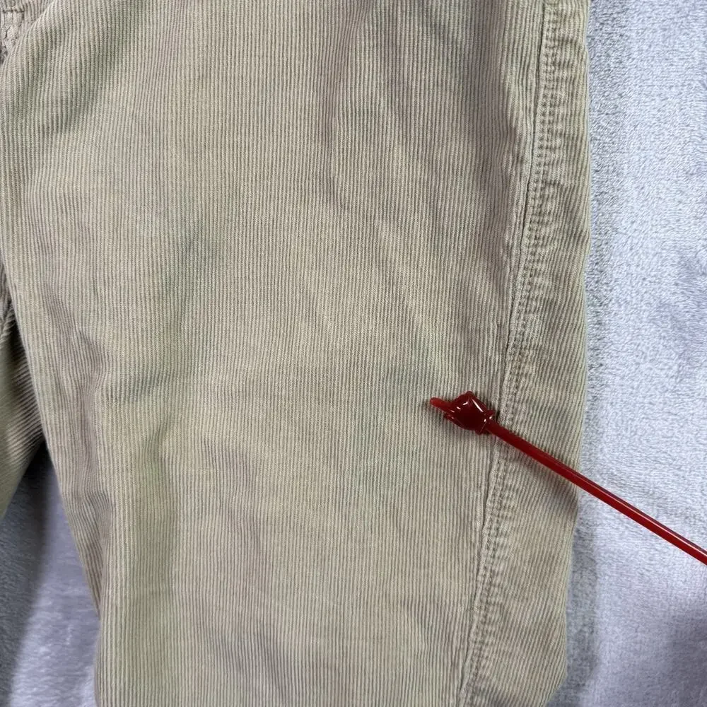 Polo Jeans RL Company Corduroy Pants Women's‎ 14x30 (17.5 Waist) Tan Pockets